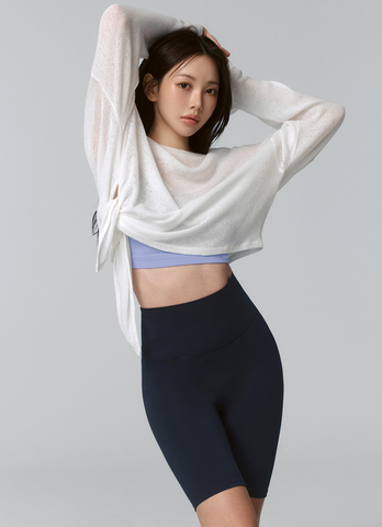 Side Slit Cover Up Long Sleeve