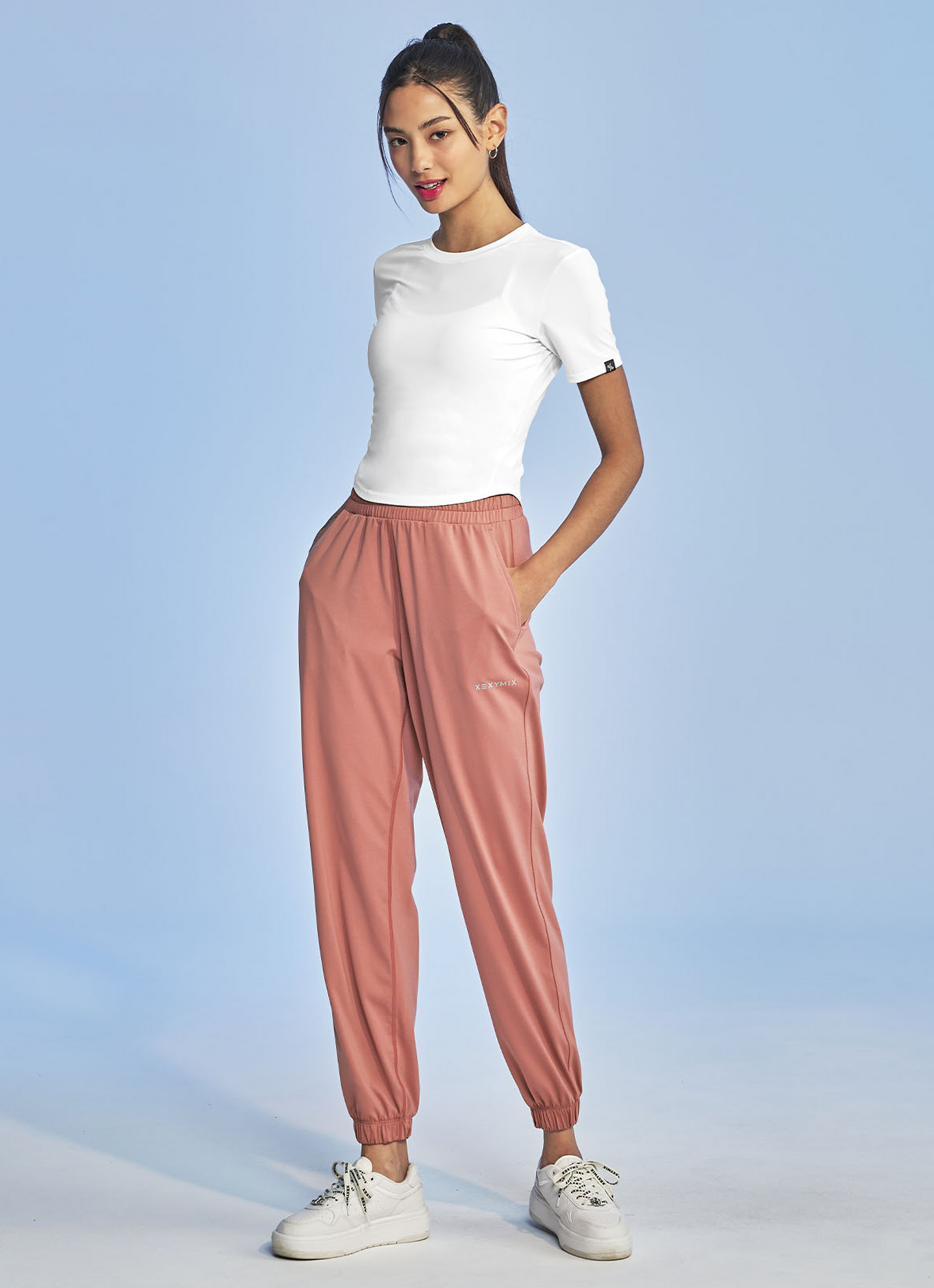 Ice Feather Crop Top Short Sleeve T-shirt