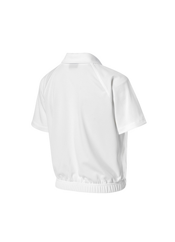 Soft Pique Half Zip Up Short Sleeve