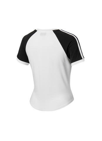 Raglan Color Block Crop Short Sleeve