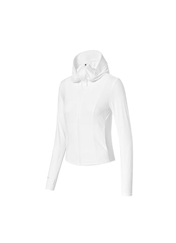 Light Cooling Slim Fit Crop Hoodie Jacket