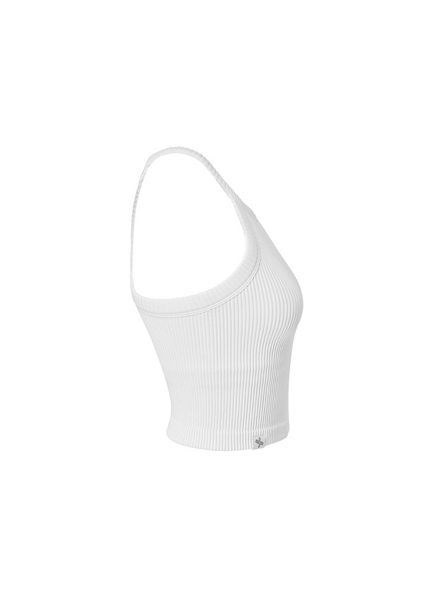 Ribbed Seamless Halter Neck Crop Top