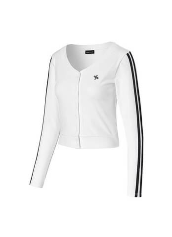 Eco Dex Color Block Crop Cardigan