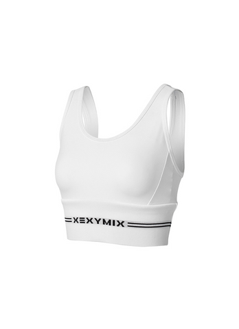 Black Label Signature Power Rise Logo Banding Sports Bra