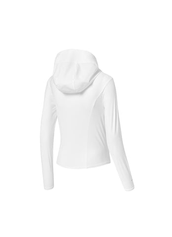 Light Cooling Slim Fit Crop Hoodie Jacket
