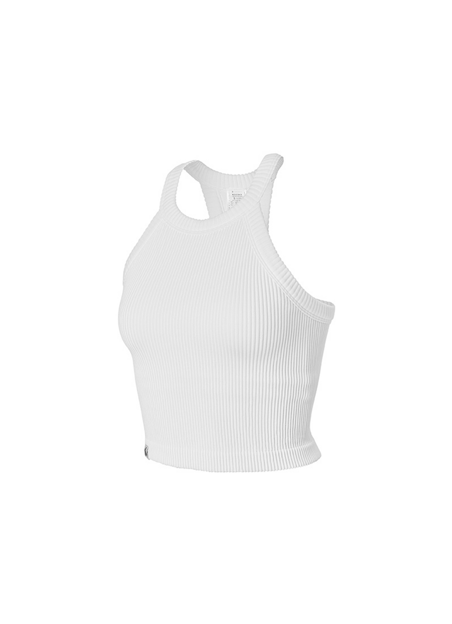 Ribbed Seamless Halter Neck Crop Top