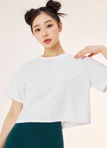 Ecodex Crop Short Sleeve in Ivory