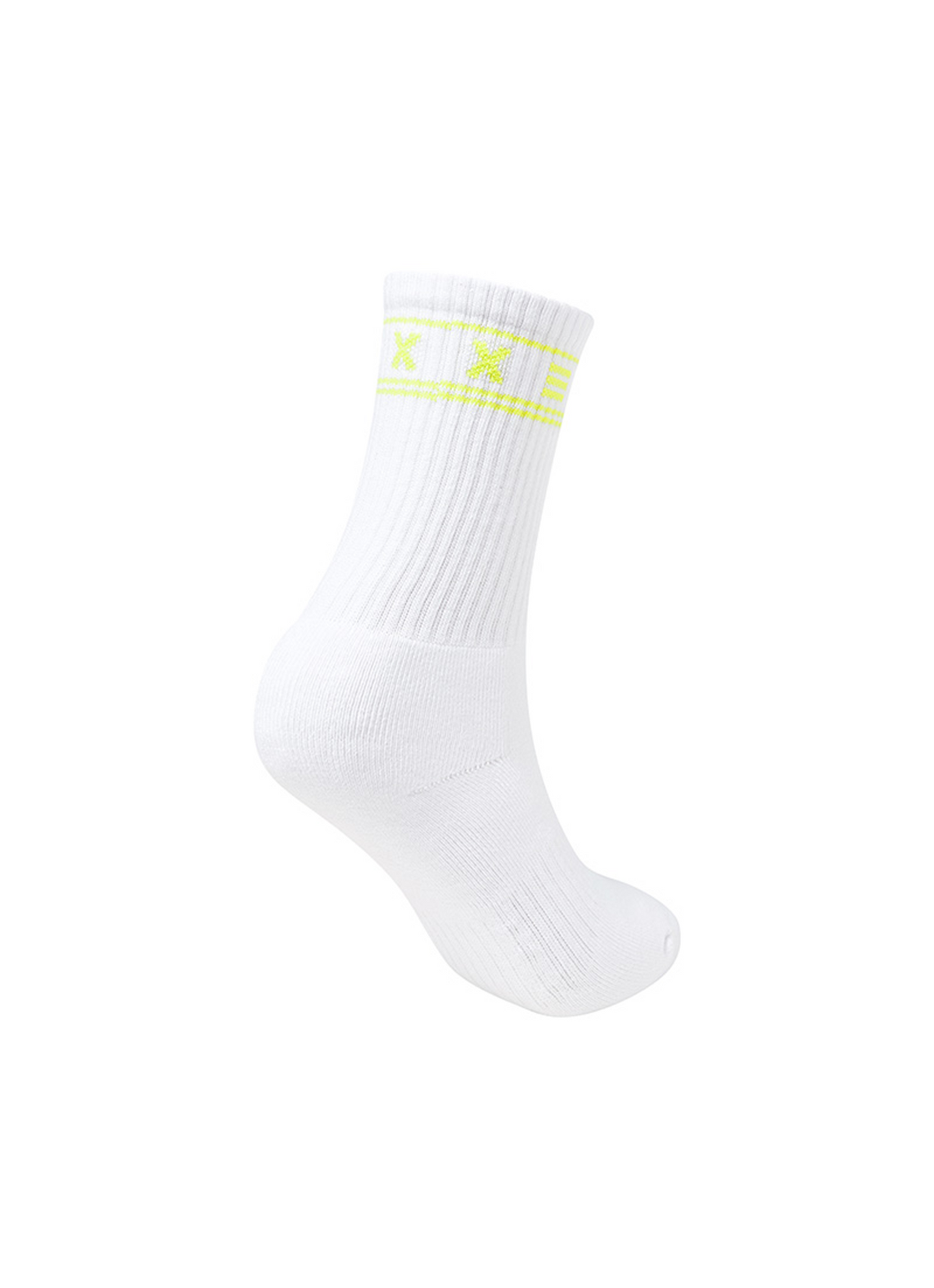 Fresh Lettering Crew Socks Kaki