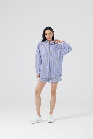 Soft Stripe Loose Fit Shirts
