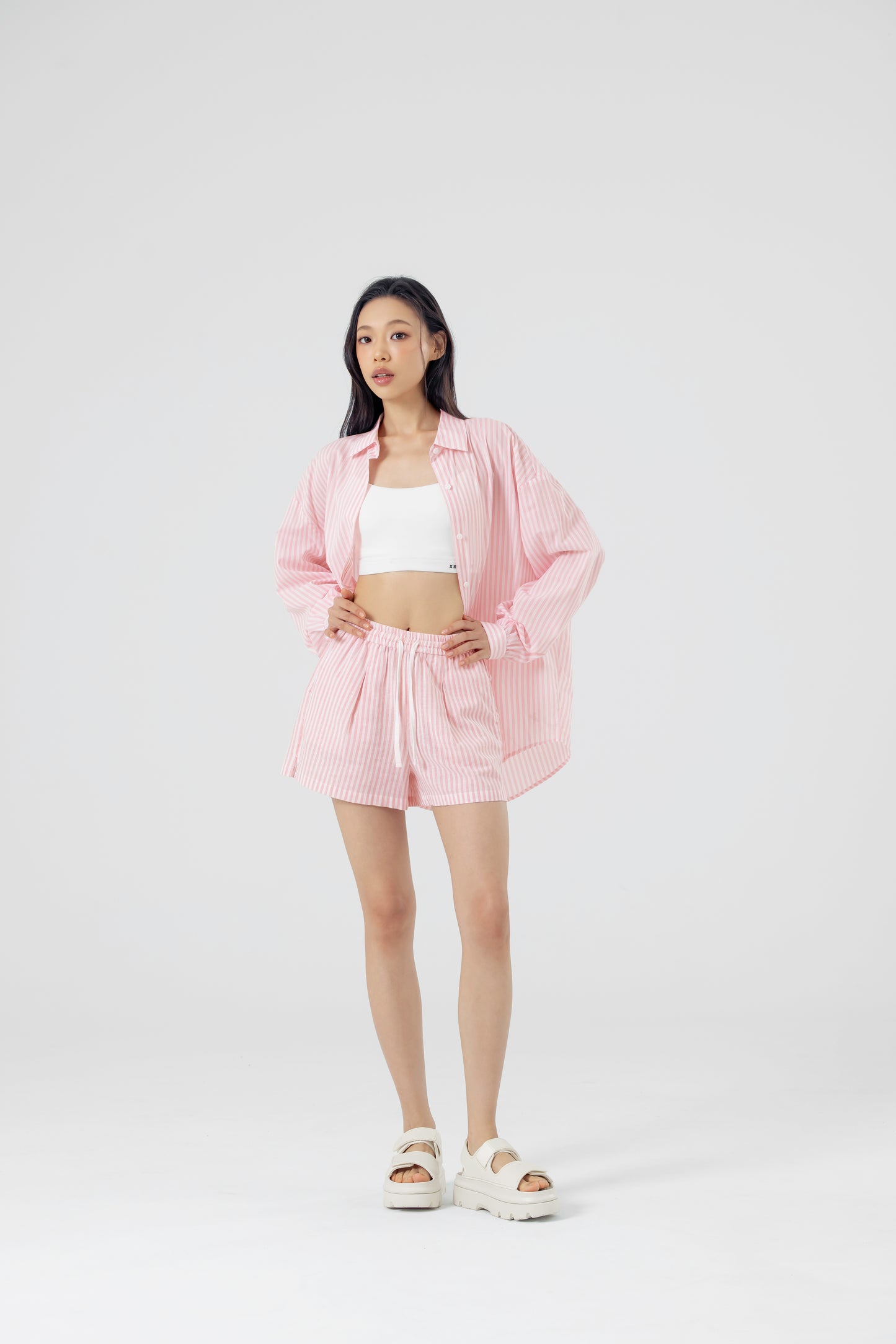 Soft Stripe Loose Fit Shirts