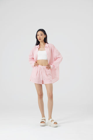 Soft Stripe Loose Fit Shirts