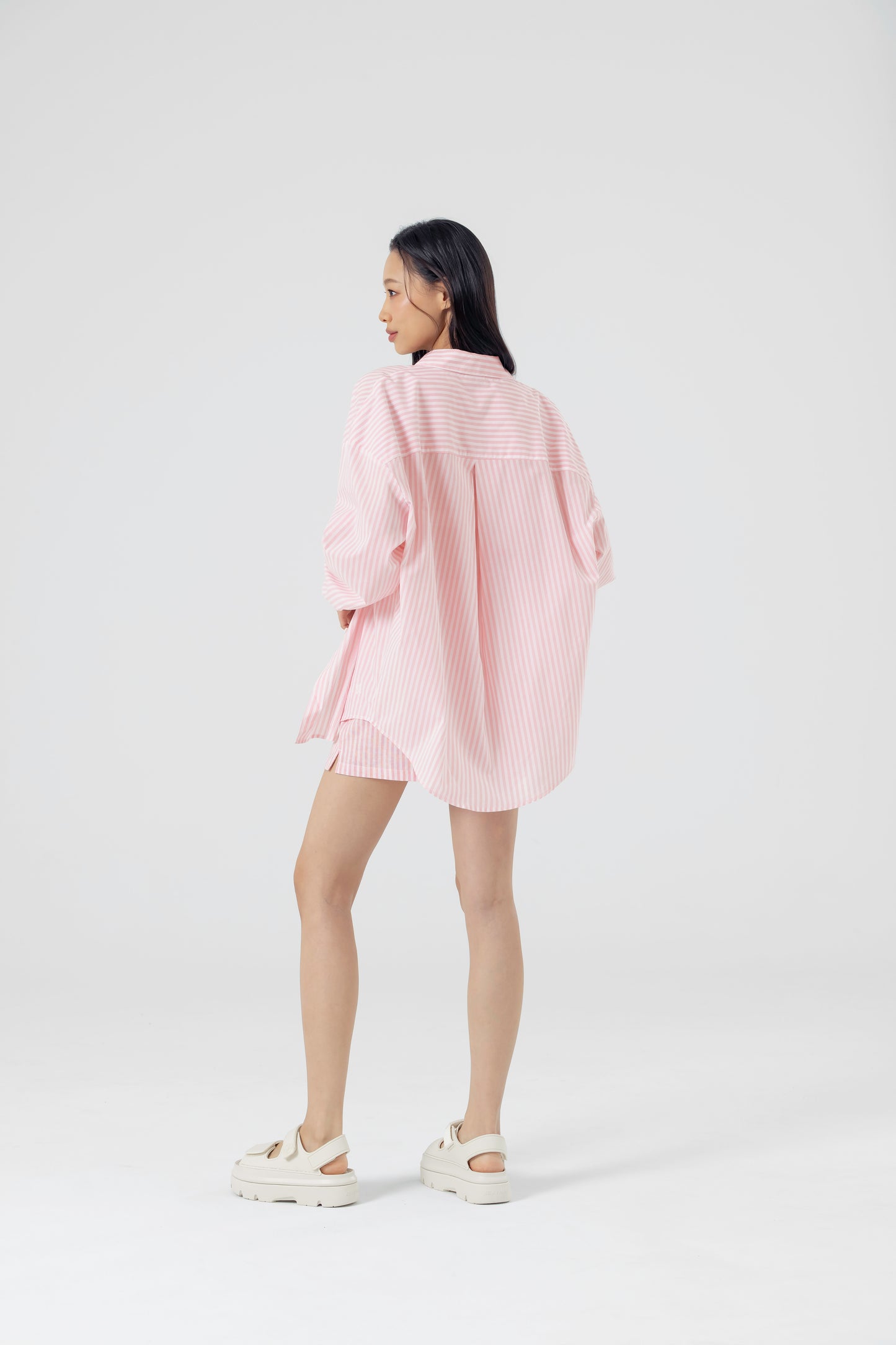 Soft Stripe Loose Fit Shirts