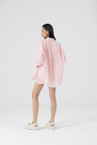 Soft Stripe Loose Fit Shirts