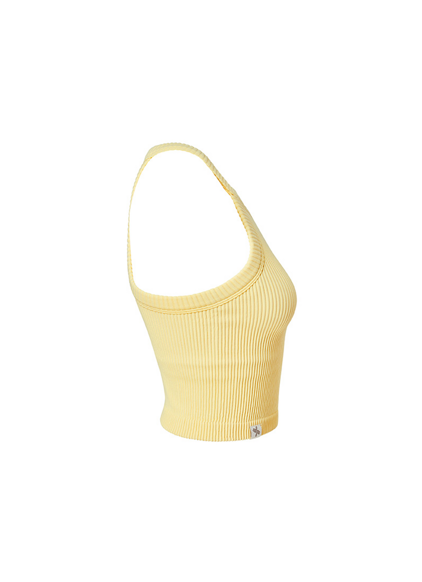 Ribbed Seamless Halter Neck Crop Top