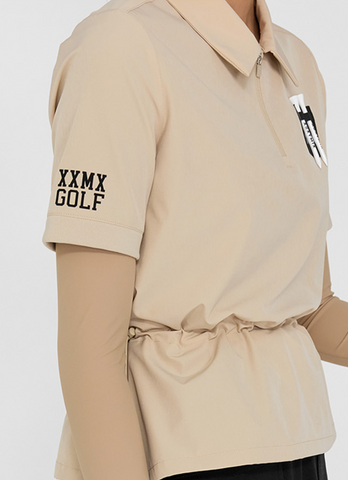 Golf Woven String Collar Short Sleeve