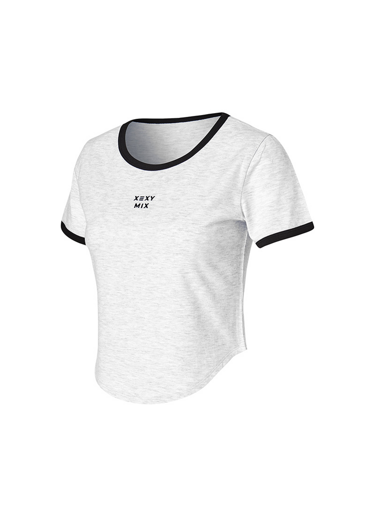 Soft Line Color Block Crop Top