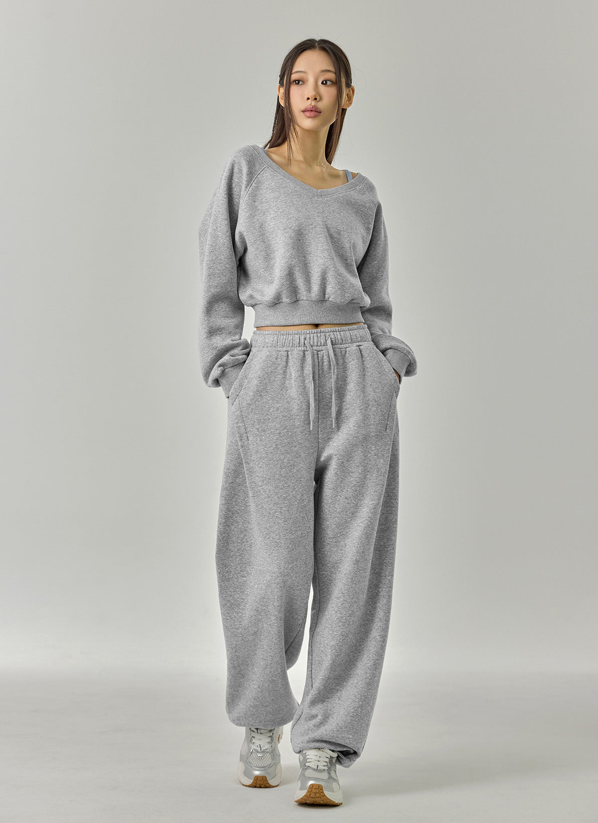 XFK4TL1102-MelangeGray-L