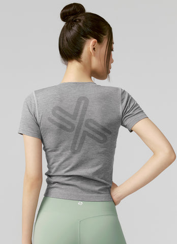 Mesh Seamless Short Sleeve