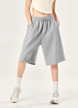 XXXX Sweat Bermuda Short in Melange Gray