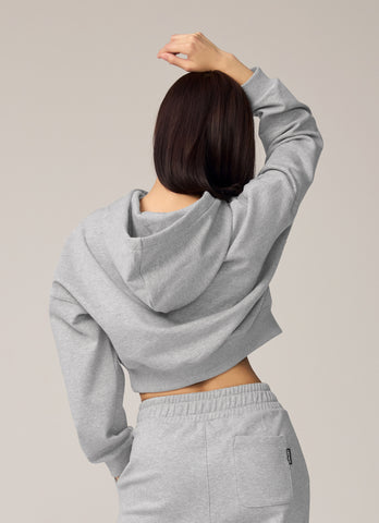 Warm Cotton Crop Hoodie