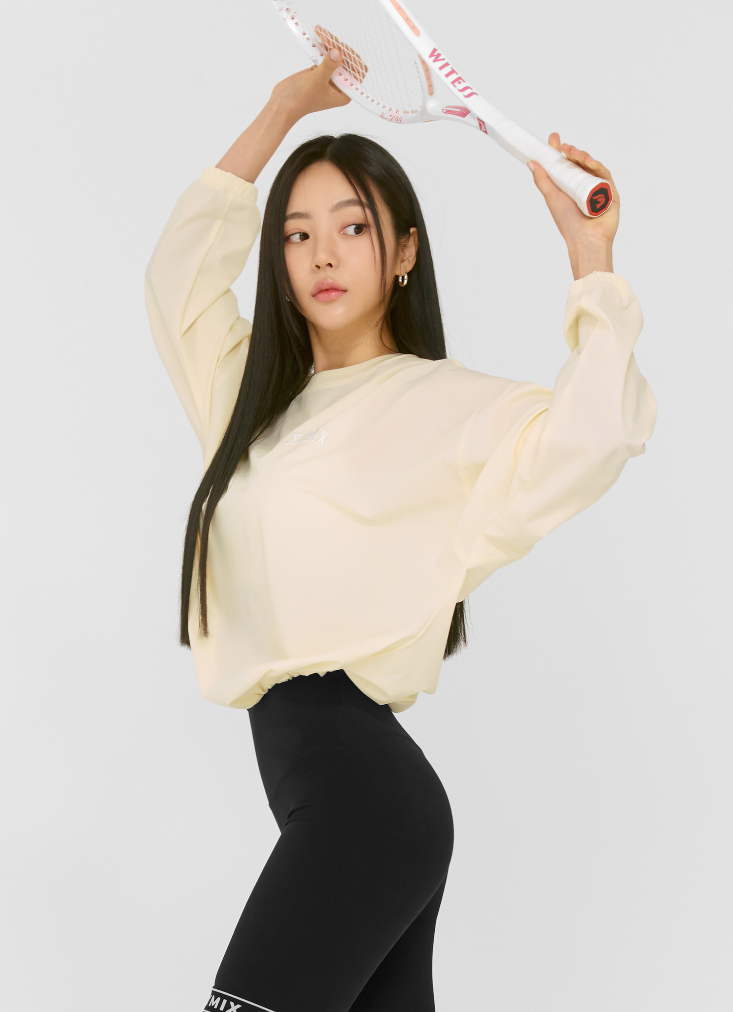 Woven String Sweatshirt