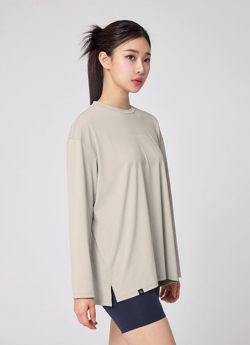 Daily Feather Basic Long Sleeve in Moonbeam Beige