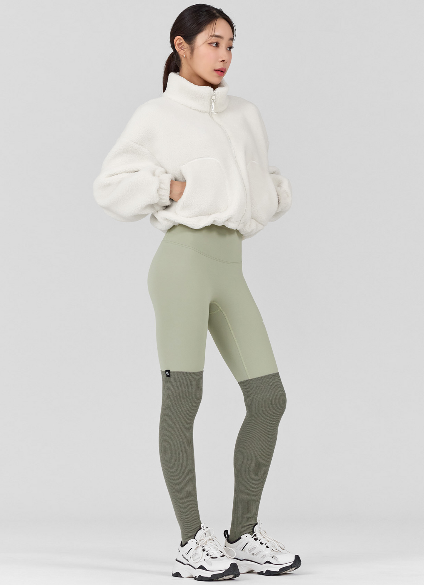 Non-slip Ribbed Over Knee Socks
