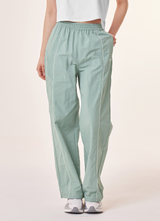 Woven Piping Two Way Pants in Natural Mint