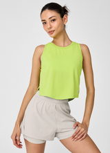 RX Slub Cover Up Sleeveless in Pale Lime