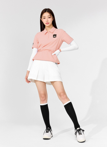 Golf Woven String Collar Short Sleeve