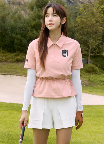 Golf Woven String Collar Short Sleeve