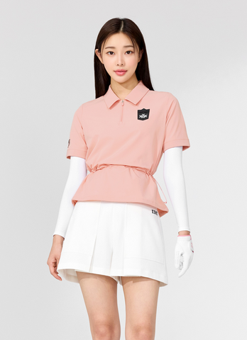 Golf Woven String Collar Short Sleeve