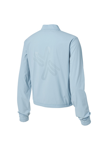 Airy Mesh Hood Big Symbol Crop Windbreaker