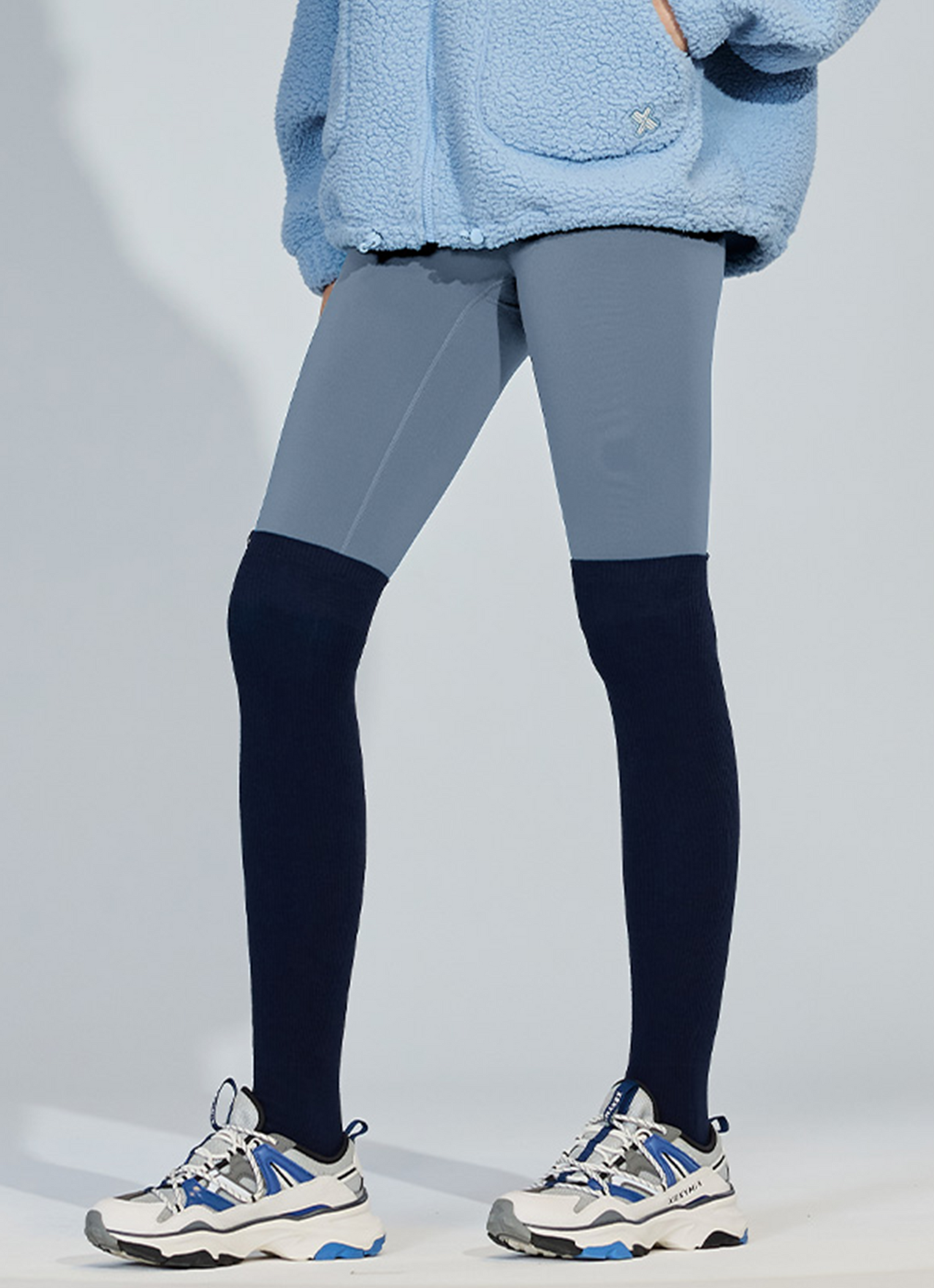 Non-slip Ribbed Over Knee Socks