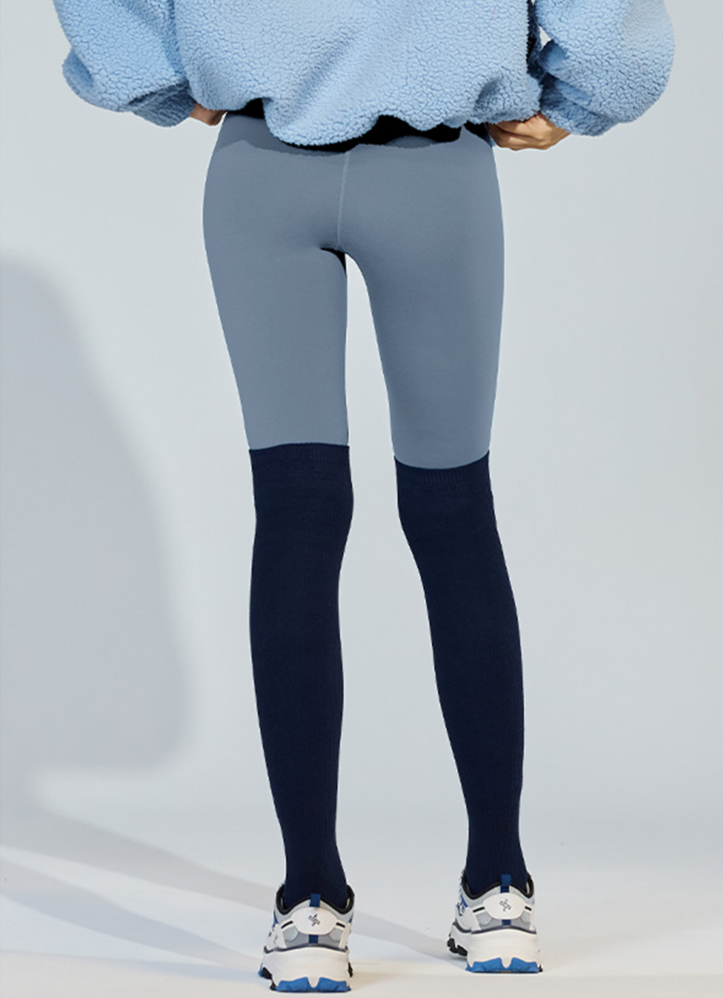 Non-slip Ribbed Over Knee Socks