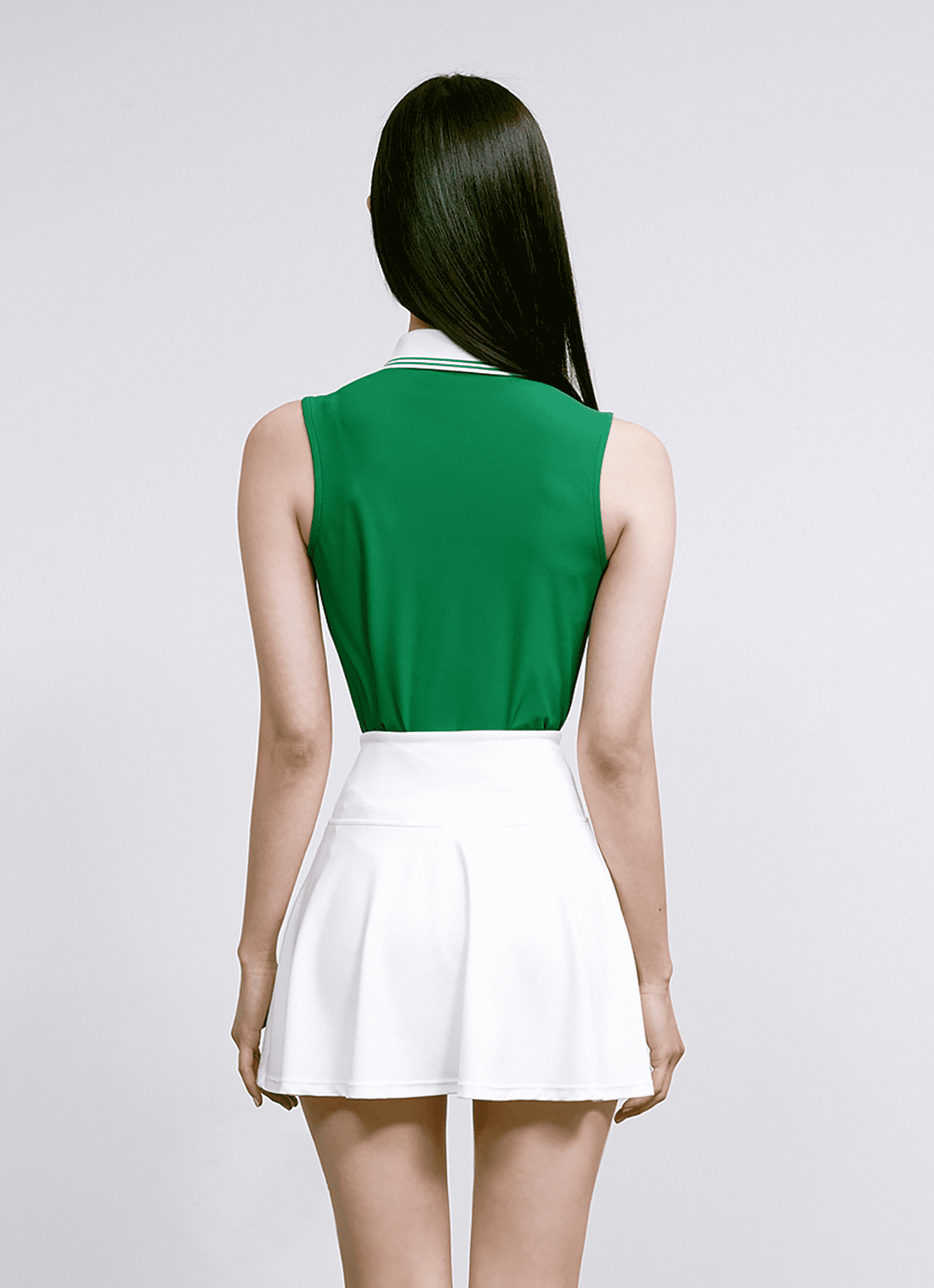 Pique Polo Slimfit Sleeveles