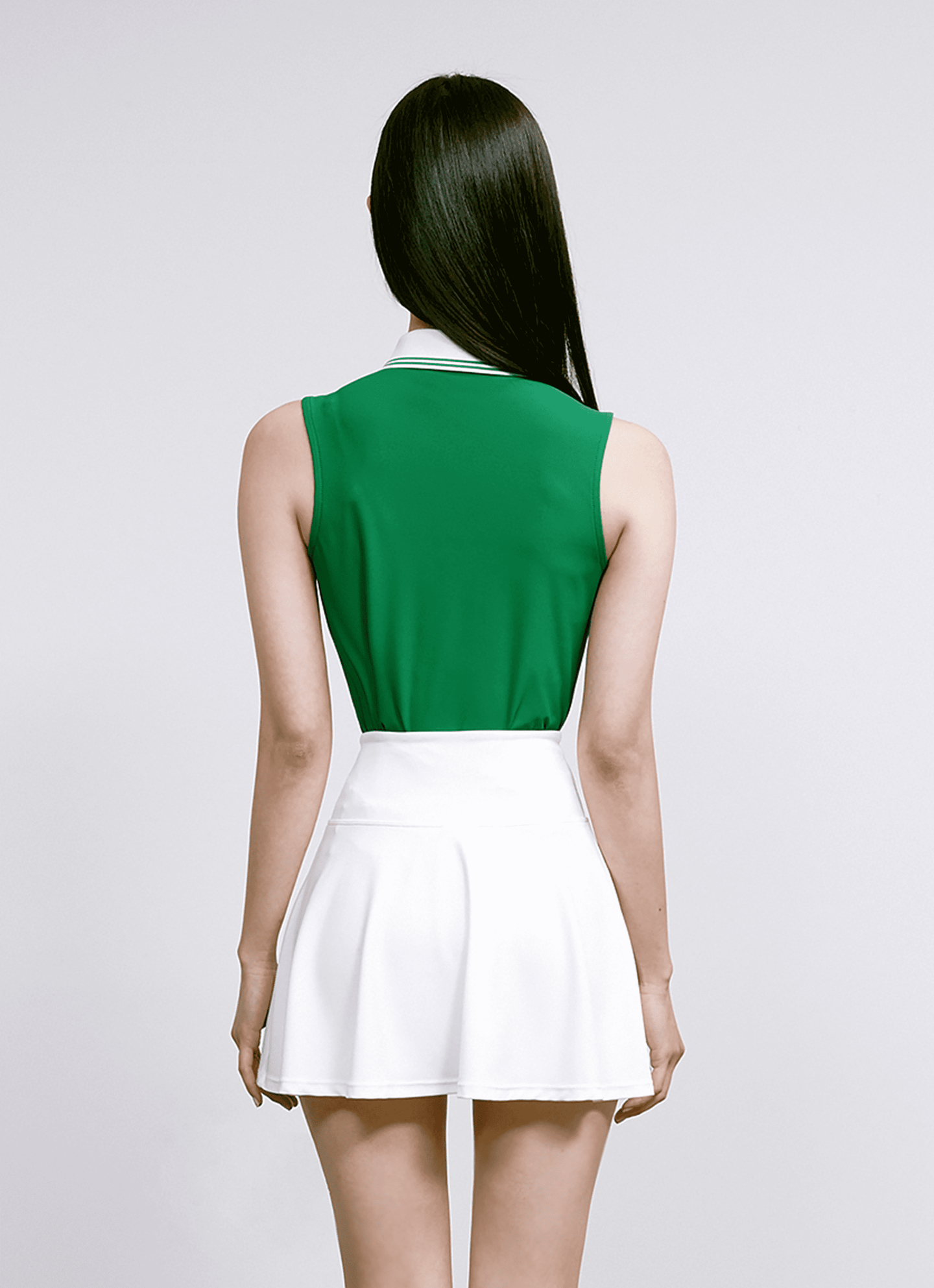 Pique Polo Slimfit Sleeveles