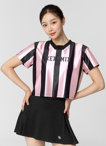 Color Block Jersey Short Sleeve