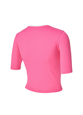 Sporty Logo Color Block Crop Top