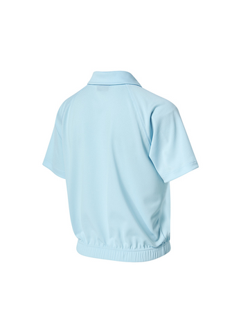 Soft Pique Half Zip Up Short Sleeve