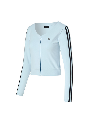 Eco Dex Color Block Crop Cardigan