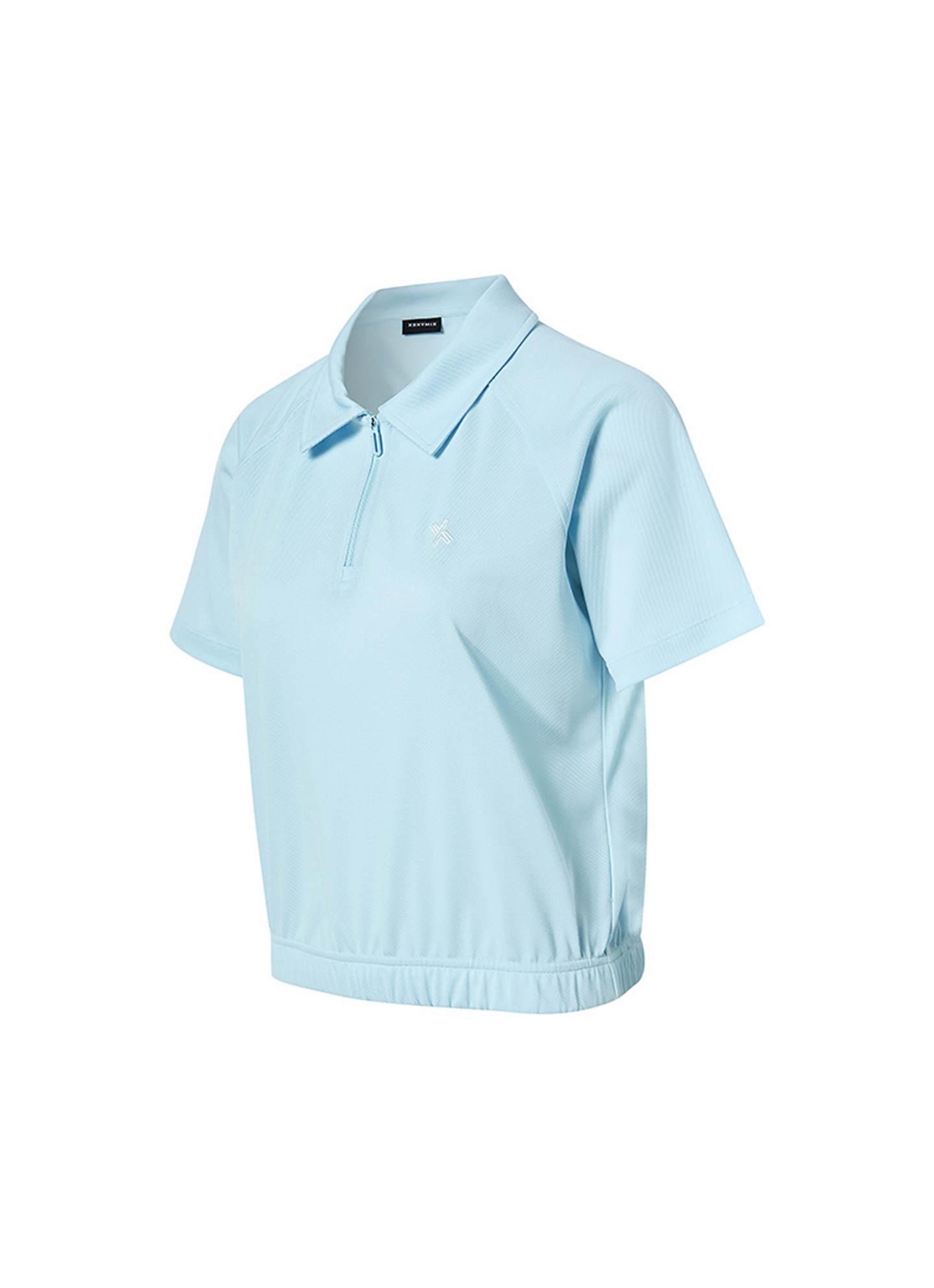 Soft Pique Half Zip Up Short Sleeve