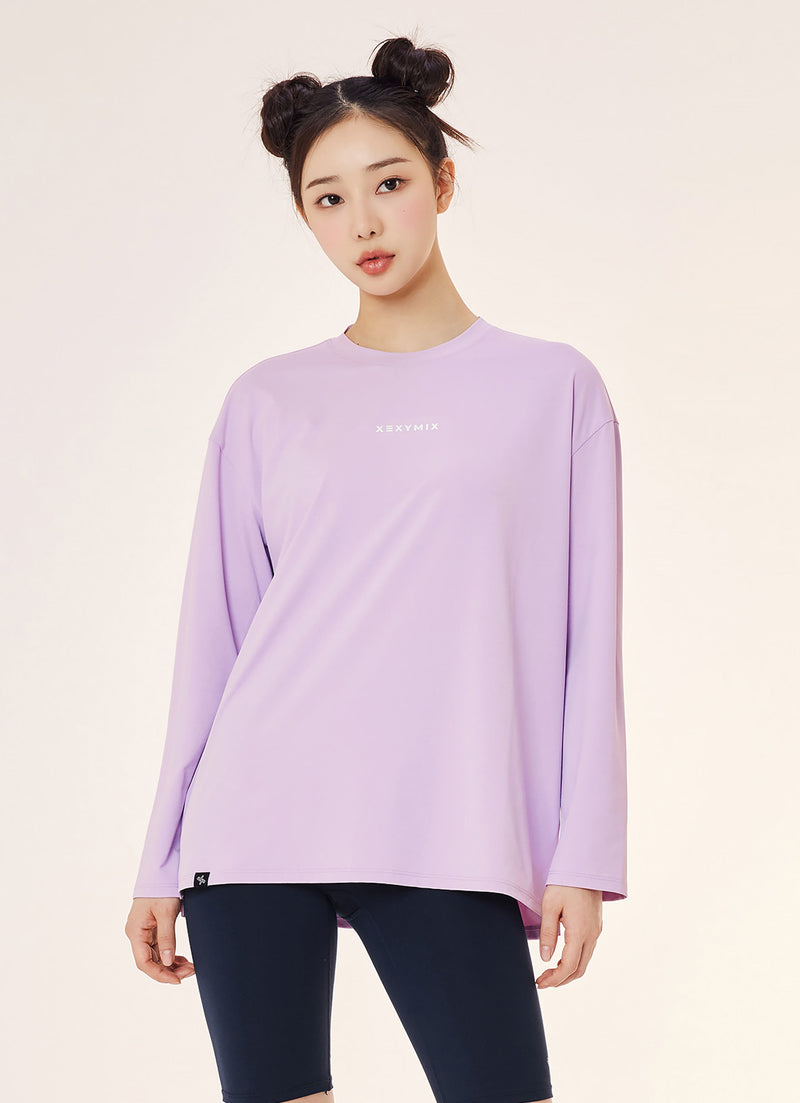 Daily Feather Basic Long Sleeve in Silver Lilac