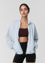 All-Easy Oversized Zip-Up in Sky Cream