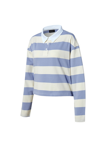 Striped Oversized Crop Longsleeve