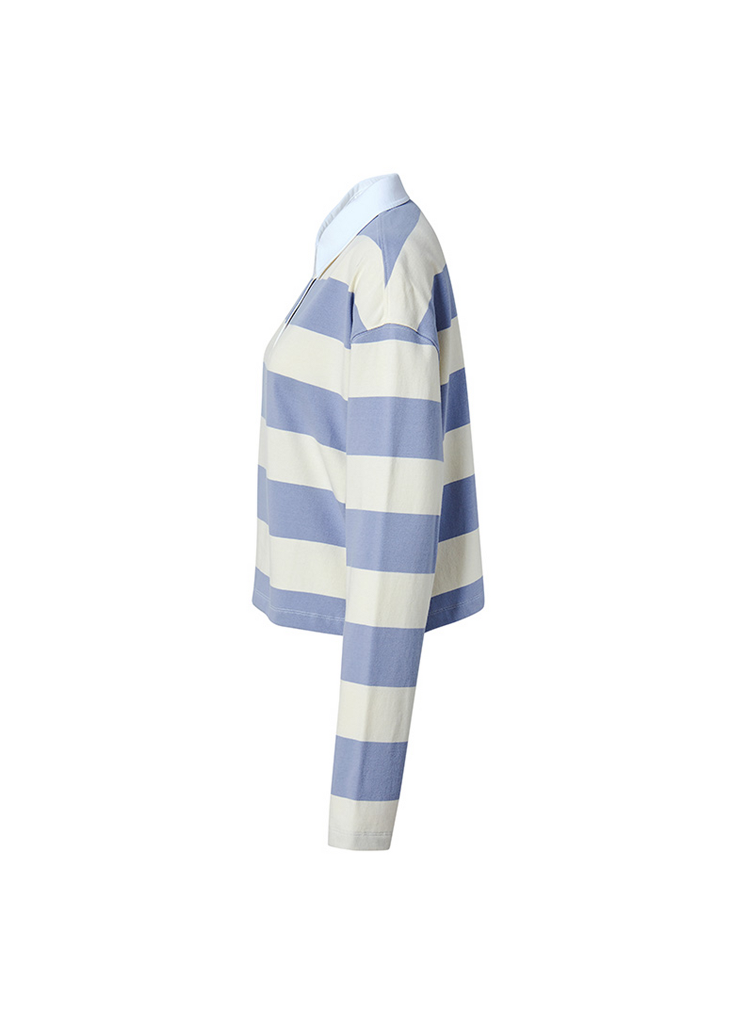 Striped Oversized Crop Longsleeve