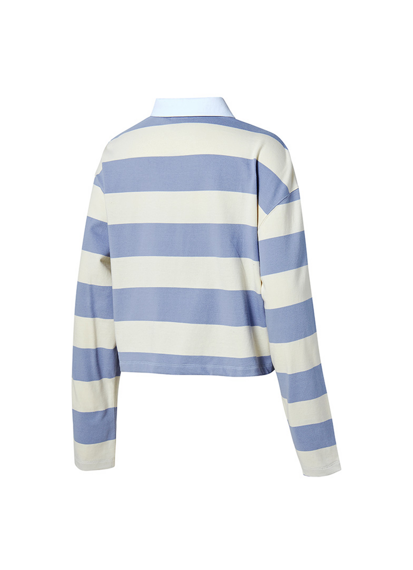 Striped Oversized Crop Longsleeve
