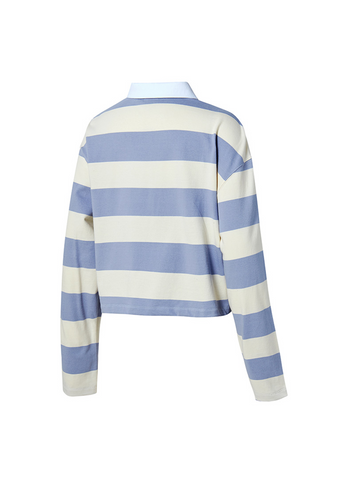 Striped Oversized Crop Longsleeve