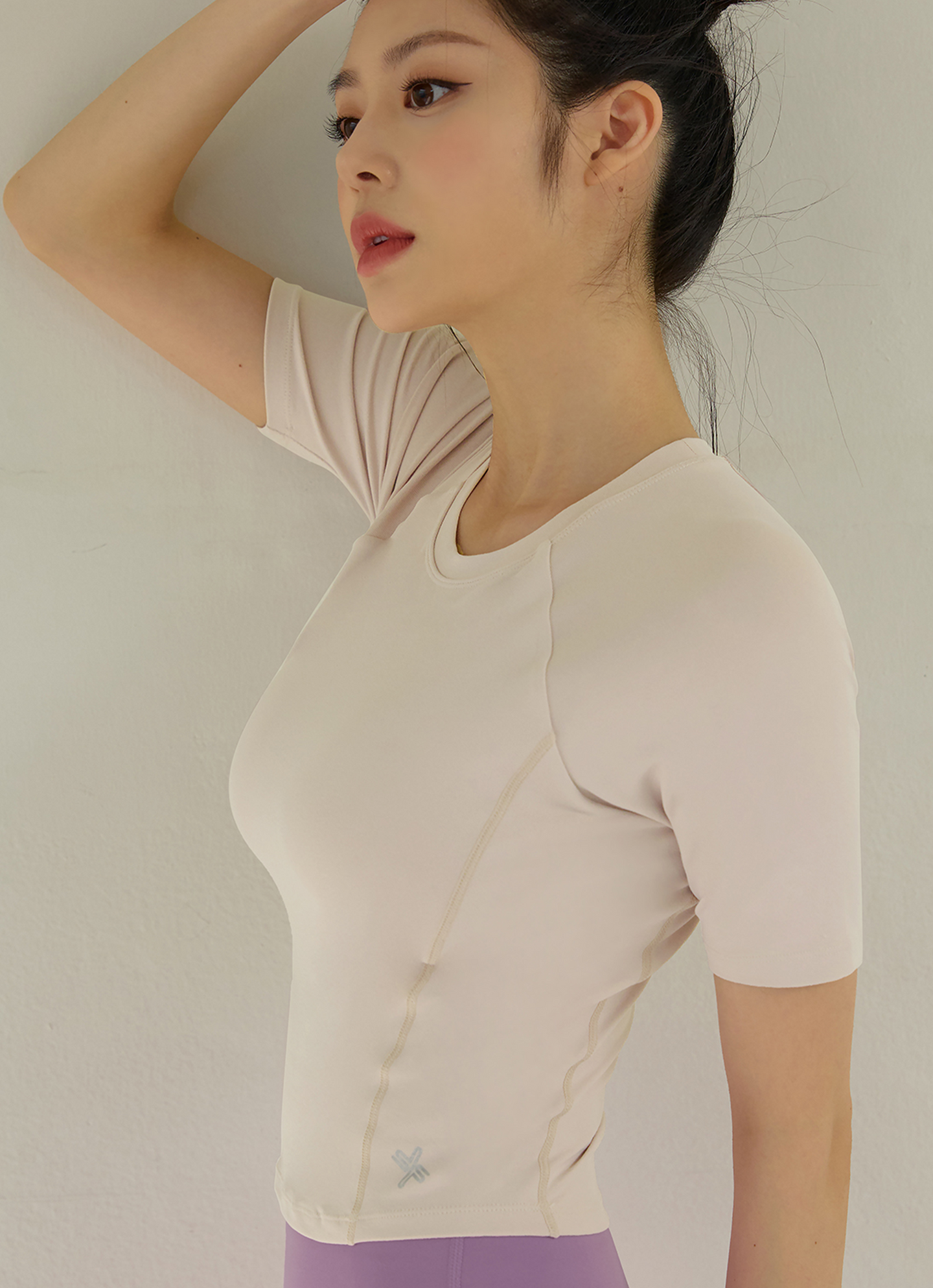 Inpad Crop Slim Fit Short Sleeve