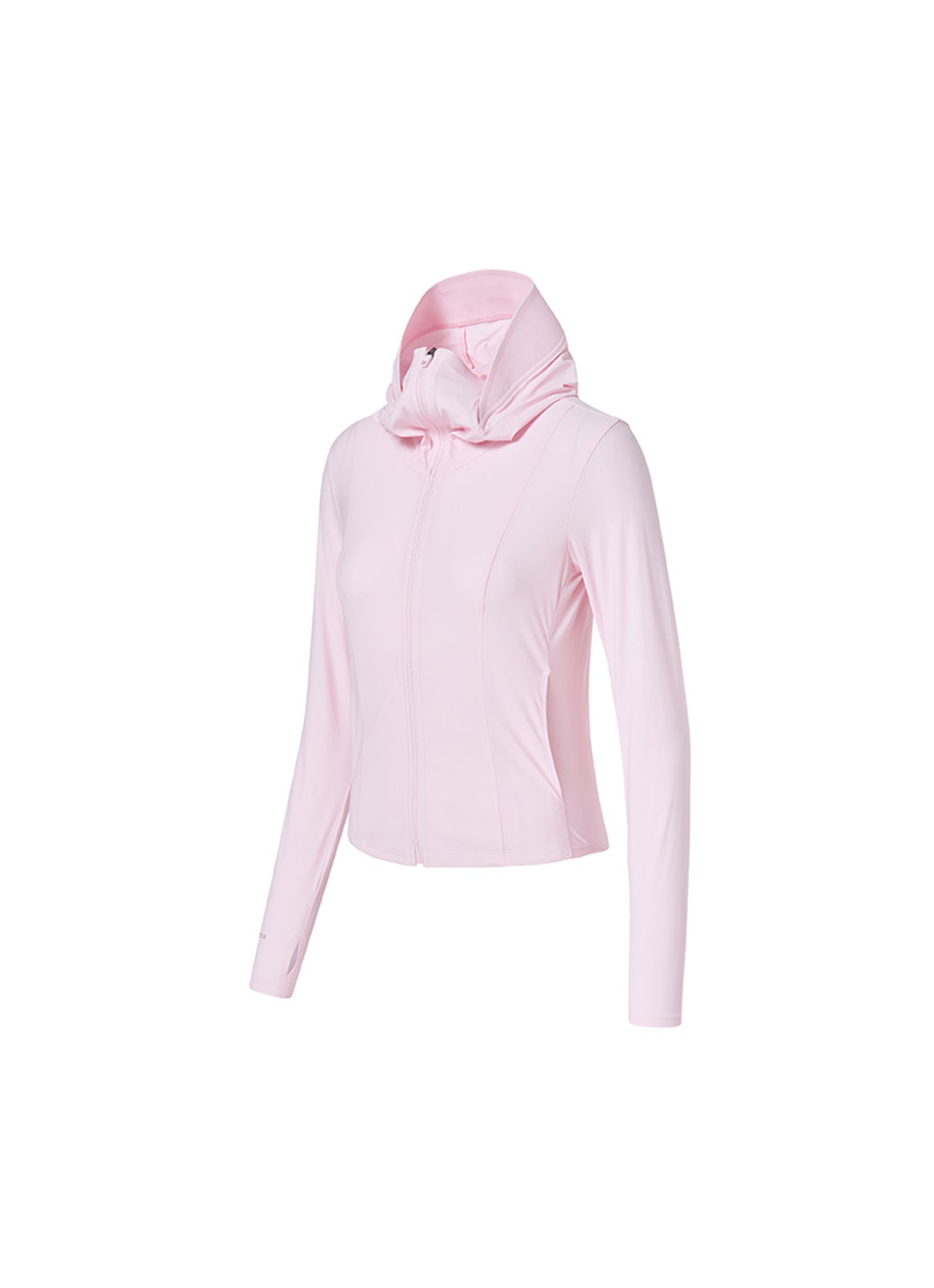 Light Cooling Slim Fit Crop Hoodie Jacket